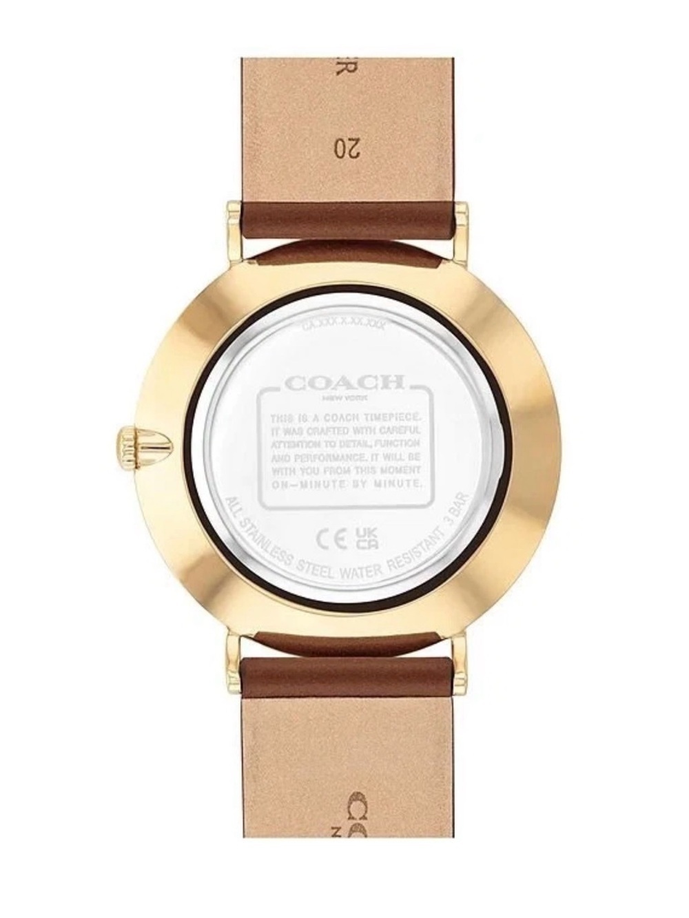 🖤🖤Coach Charles Saddle Leather Strap Watch 41mm - Picture 3 of 4